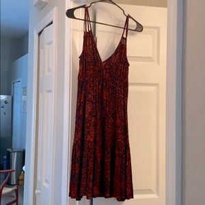 O’Neill red and navy floral dress